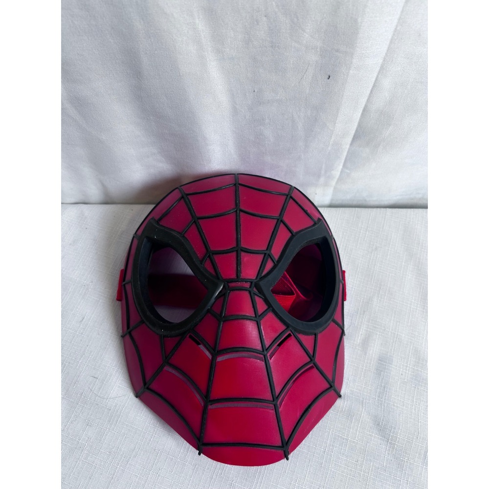 Marvel Spider-Man Mask OS Red Black Web Pattern Superhero Kids